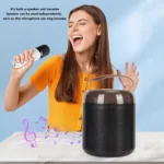 K4 Portable TWS Bluetooth Colorful Speaker with Microphone