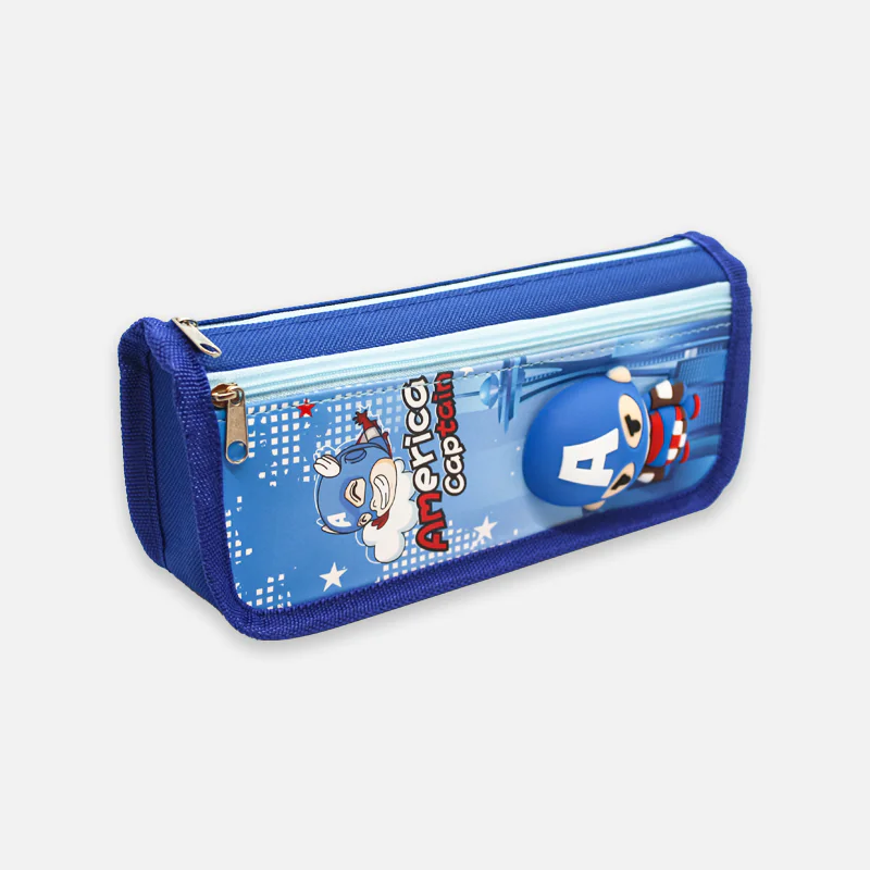 Captain America Spider Man Doraemon Pencil-Bag