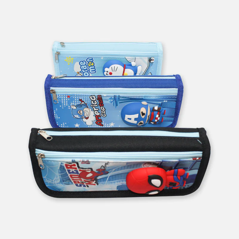 Captain America Spider Man Doraemon Pencil-Bag