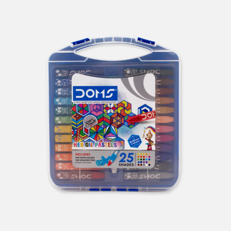 DOMS-25-Color-Hex-Pastel-with-Holder-and-Scraping-Tool