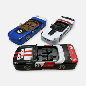 Metal Car Shaped Pencil Box with Wheels & Movable car Seats B-687