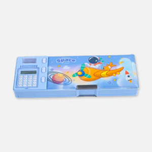 Multifunctional Magnetic Lock Pencil Box with Sharpener Calculator 3547-29