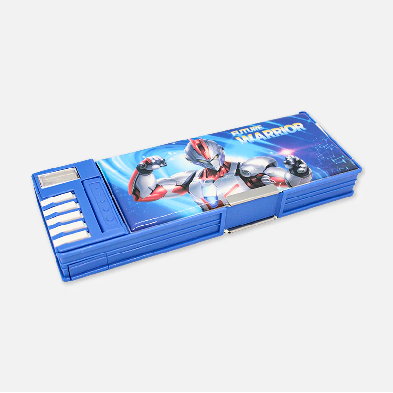 Multifunctional Magnetic Lock Pencil Box with Sharpener & Piano 3518-02