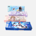 Multifunctional Magnetic Lock Pencil Box with Sharpener & Piano 3518-02