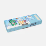 Space Journey Happy Dinosaur Mermaid Multifunctional Magnetic Lock Pencil Box with Double Sharpener & Compass