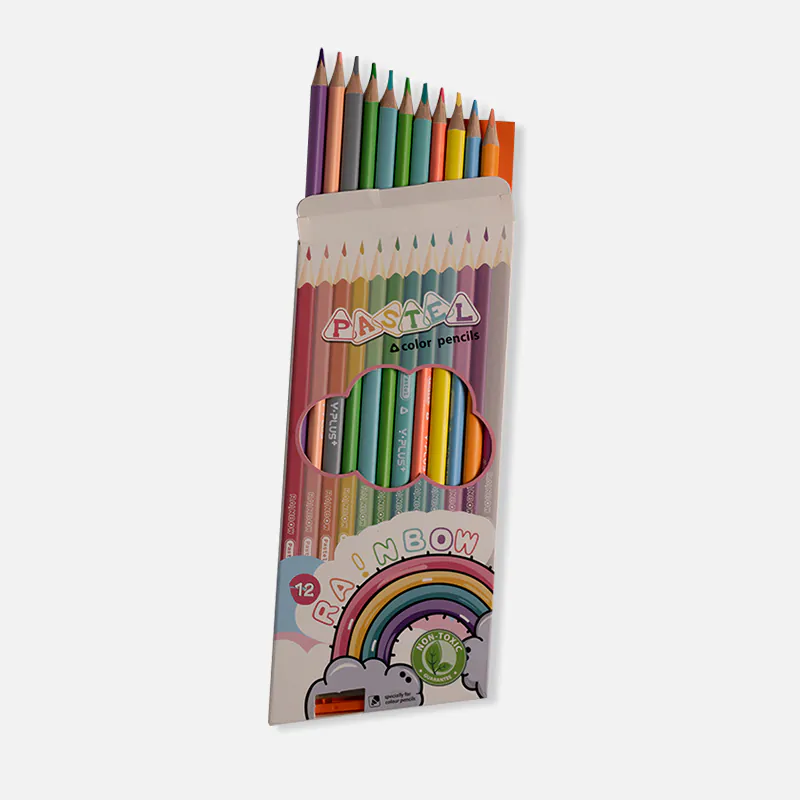 Rainbow Pastel 12 Pcs Color Pencil