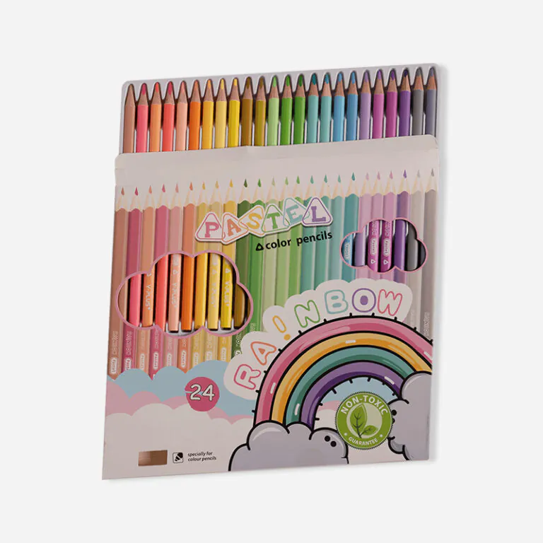Rainbow Pastel 24 Pcs Color Pencil