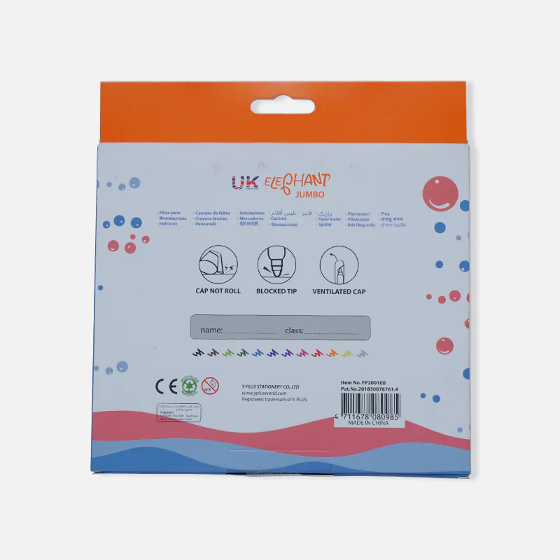 Washable pen Elephant Super Washable Jumbo Pen 12 Pcs