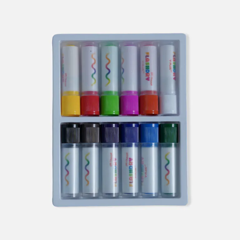 Y-Plus+ Flashdry Gel Crayon 12 Pcs