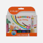 Y-Plus+ Flashdry Gel Crayon 6 Pcs