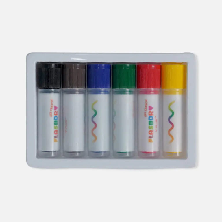 Y-Plus+ Flashdry Gel Crayon 6 Pcs