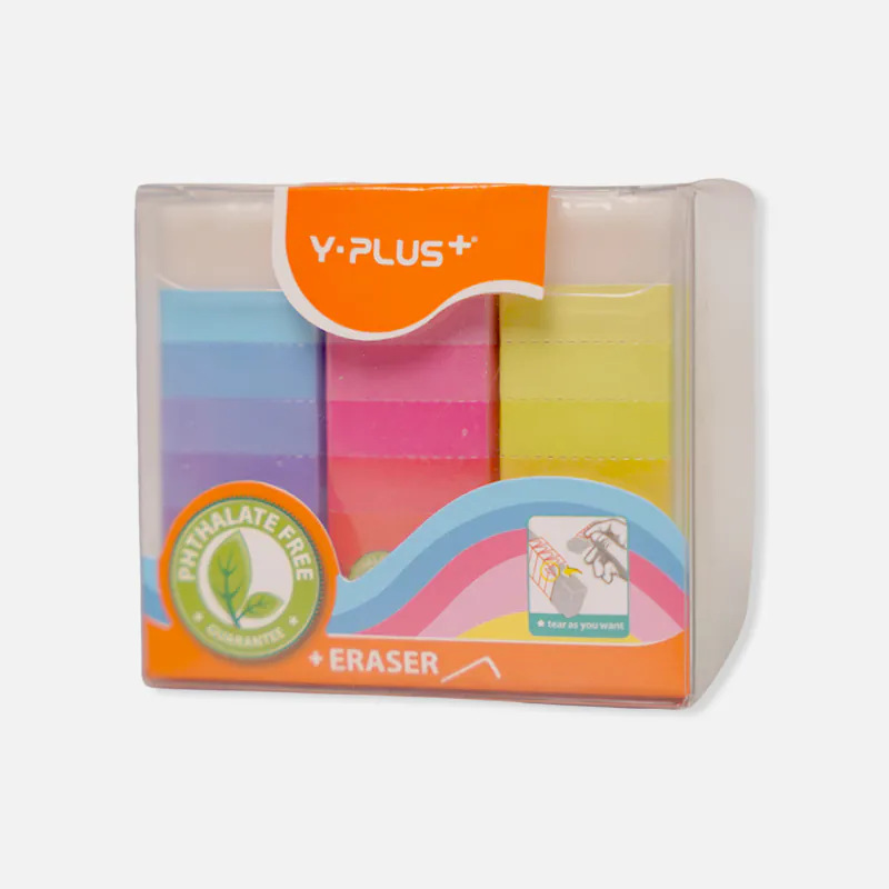 Y-Plus+ Neon Small Pencil Eraser