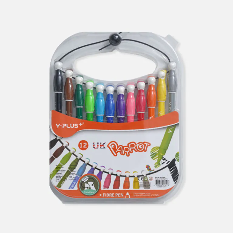Y-Plus+ Parrot 12 Colors Fibre Pen