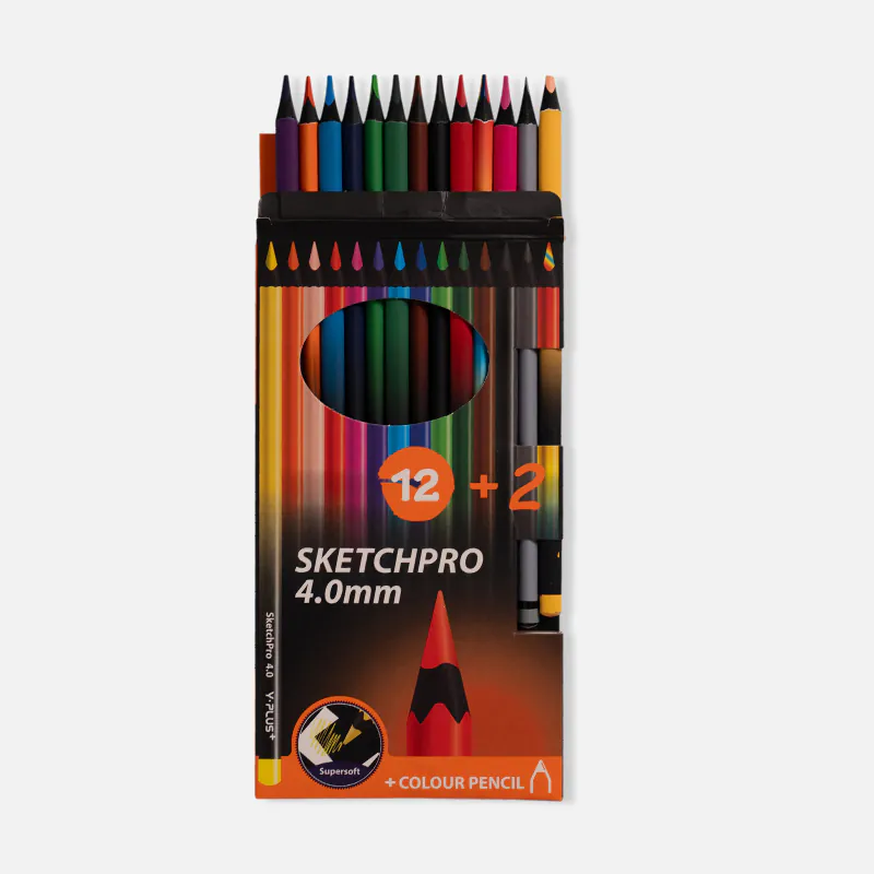 Sketchpro 12+2 4.0 mm Color Pencil