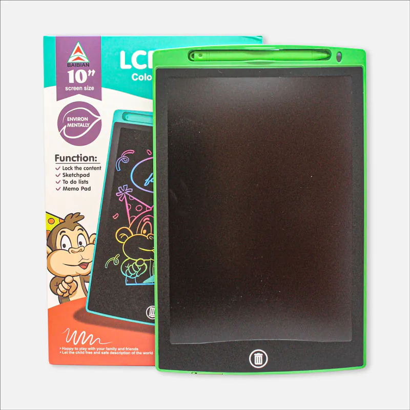 10 in LCD Panel Colorful Writing Tablet ITEM NO. BB1001C