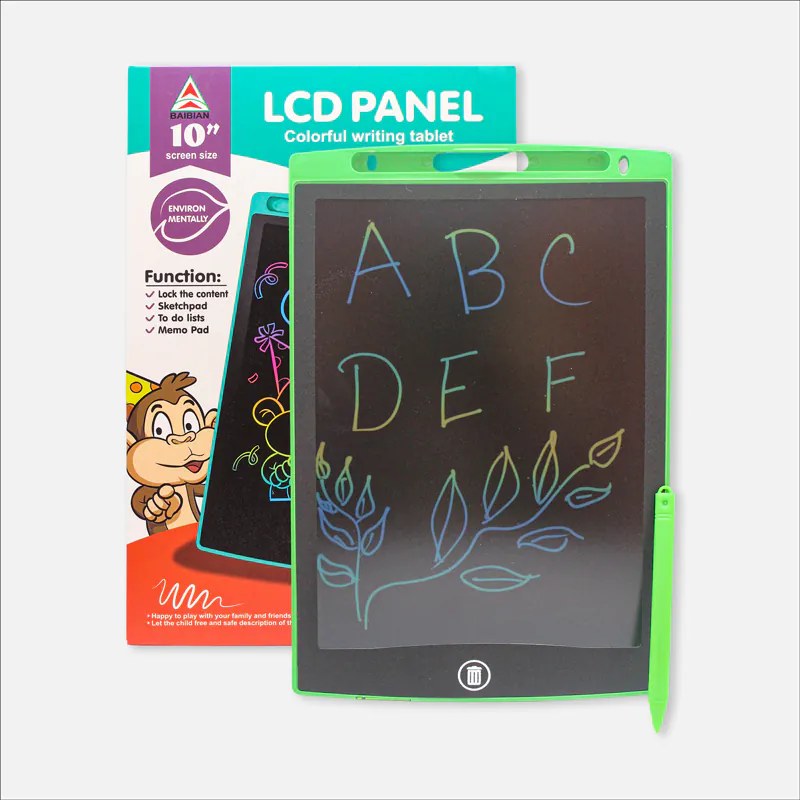 10 in LCD Panel Colorful Writing Tablet ITEM NO. BB1001C