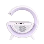 G LED Wireless Charging Bluetooth Speaker with FM Radio, RGB Light and Table Lamp - BT-3401