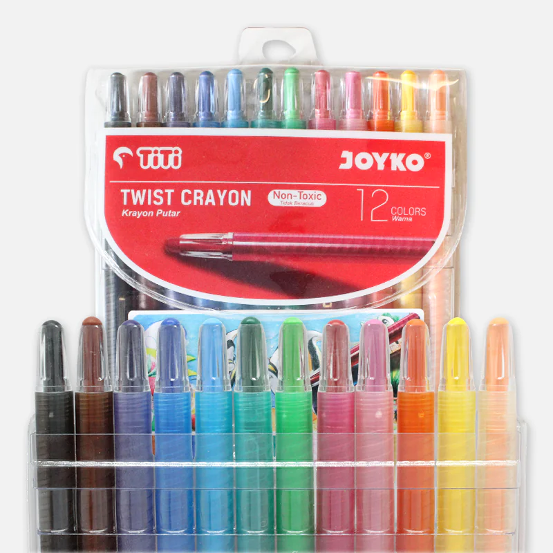 TiTi 12 Colors Twist Crayon TWCR-12S